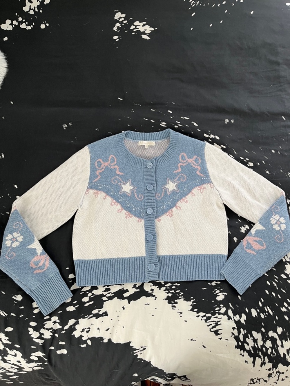 Loveshack Fancy Leyah Western l Cardigan Sweater - Picture 6 of 9